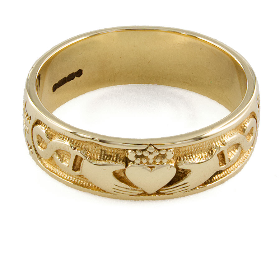 9ct gold 4.1g Claddagh Ring size P